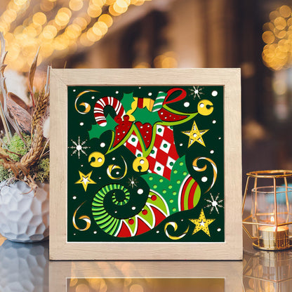 Elf Shoes 2 – 3D Shadow Box SVG File for Cricut & Silhouette