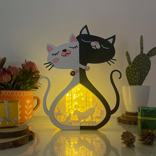 Cat & Dog Love – 3D Cat Love Box File - Cricut File - VEKTOR KRAFT