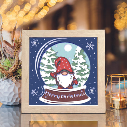 Christmas Gnome 4 – 3D Shadow Box SVG File for Cricut & Silhouette