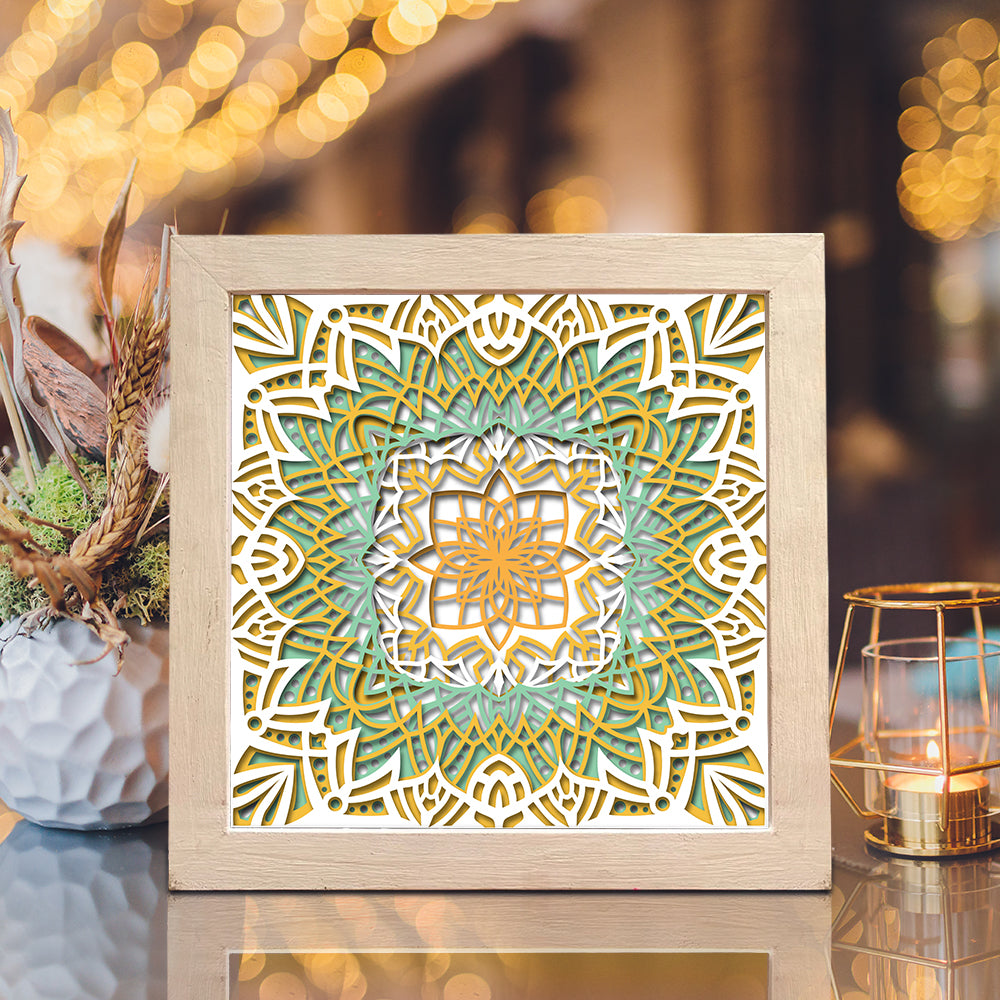 Mandala 7 – 3D Shadow Box SVG File for Cricut & Silhouette