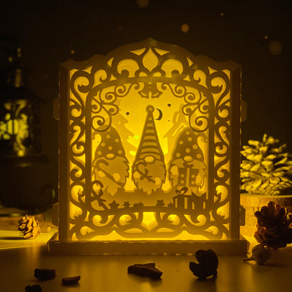 Christmas Gnome – 3D Pop-Up Card SVG File for Cricut & Silhouette