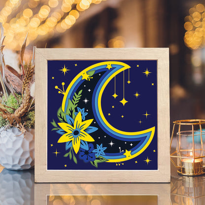 Moon Flower – 3D Shadow Box SVG File for Cricut & Silhouette