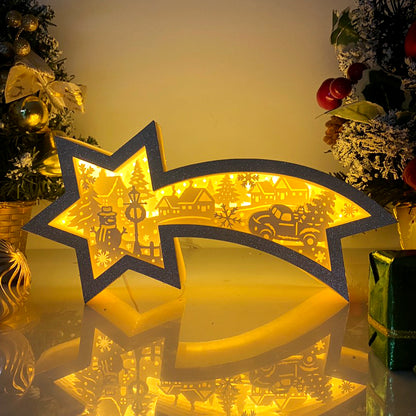 Christmas Village – 3D Box SVG File for Cricut & Silhouette
