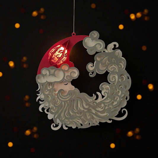 Santa Claus 2 - 3D Christmas Lantern File - Cricut File  - VEKTOR KRAFT