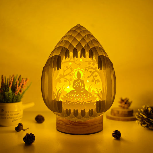 Buddha 3 – 3D Pop-Up Card SVG File for Cricut & Silhouette