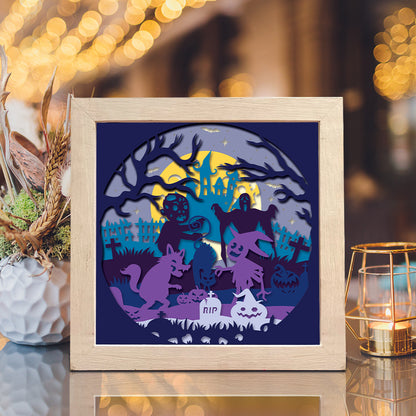 Halloween 38 – 3D Shadow Box SVG File for Cricut & Silhouette