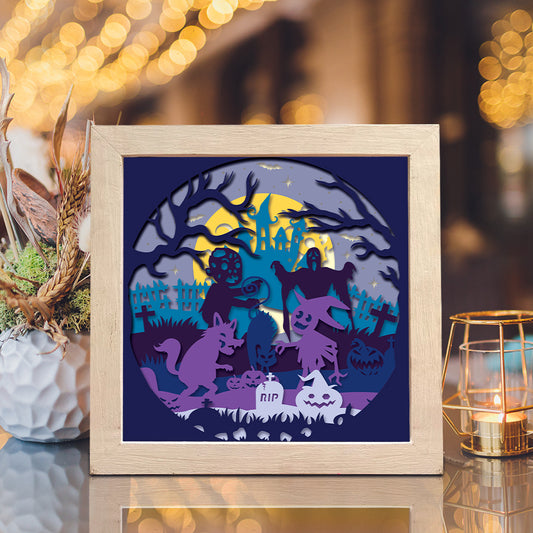 Halloween 38 – 3D Shadow Box SVG File for Cricut & Silhouette