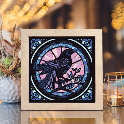 Raven Crow – 3D Shadow Box SVG File for Cricut & Silhouette