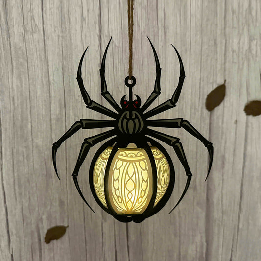 Spider 1 - 3D Halloween Paper Lantern File - Cricut File  - VEKTOR KRAFT