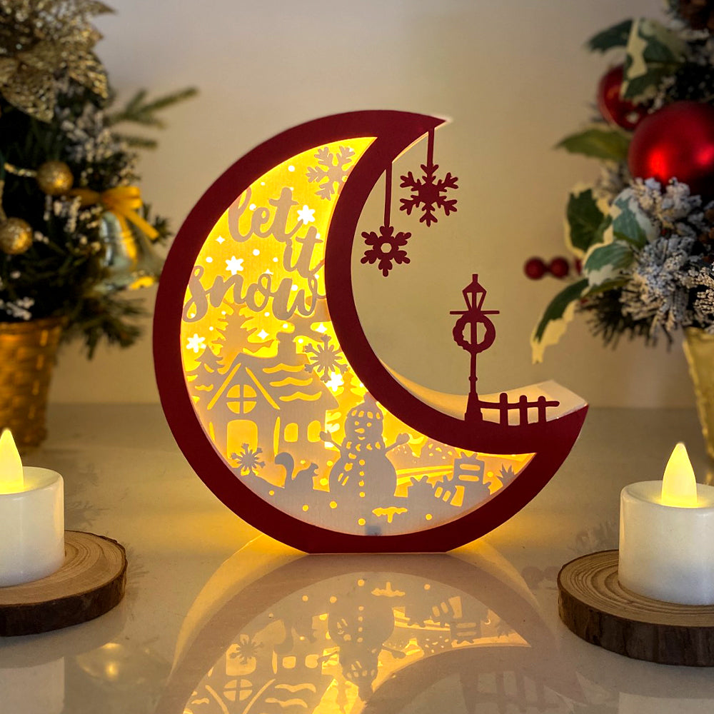 Christmas Snowman – 3D Box SVG File for Cricut & Silhouette