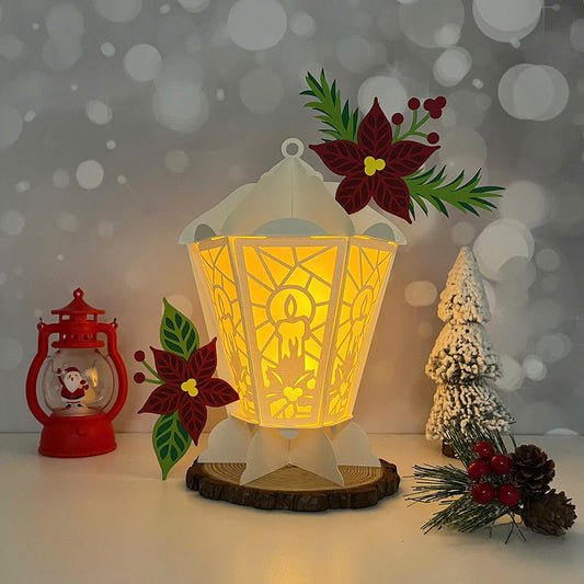 Candle - 3D Christmas 3 Lantern File - Cricut File  - VEKTOR KRAFT
