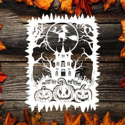 Halloween 3b – Kirigami – 3D Lightbox SVG File for Cricut & Silhouette