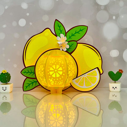 Lemon - 3D Paper Cut Lantern File  - Cricut File  - VEKTOR KRAFT