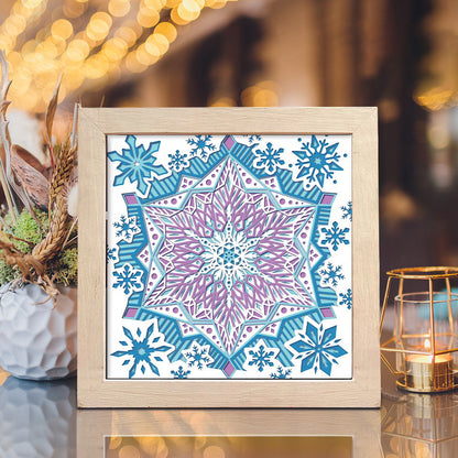 Snowflake Mandala – 3D Shadow Box SVG File for Cricut & Silhouette