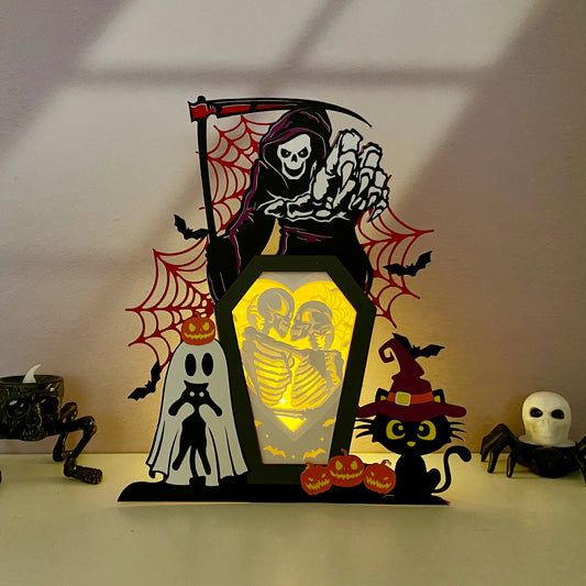 Skeletons – 3D Box SVG File for Cricut & Silhouette
