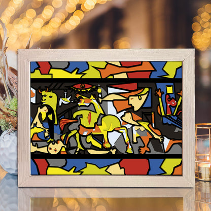 Guernica – 3D Shadow Box SVG File for Cricut & Silhouette