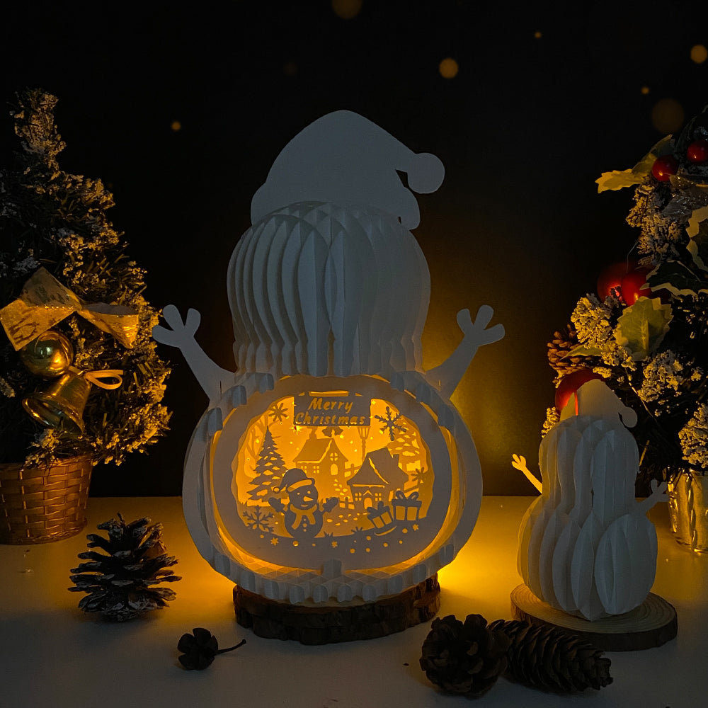 Christmas Snowman – 3D Pop-Up Card SVG File for Cricut & Silhouette
