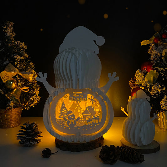 Christmas Snowman – 3D Pop-Up Card SVG File for Cricut & Silhouette