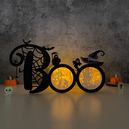 BOO – 3D Box SVG File for Cricut & Silhouette