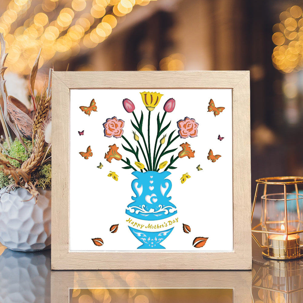 Happy Mother's Day 8 – 3D Shadow Box SVG File for Cricut & Silhouette