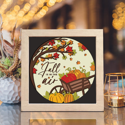 Fall is in the Air – 3D Shadow Box SVG File for Cricut & Silhouette