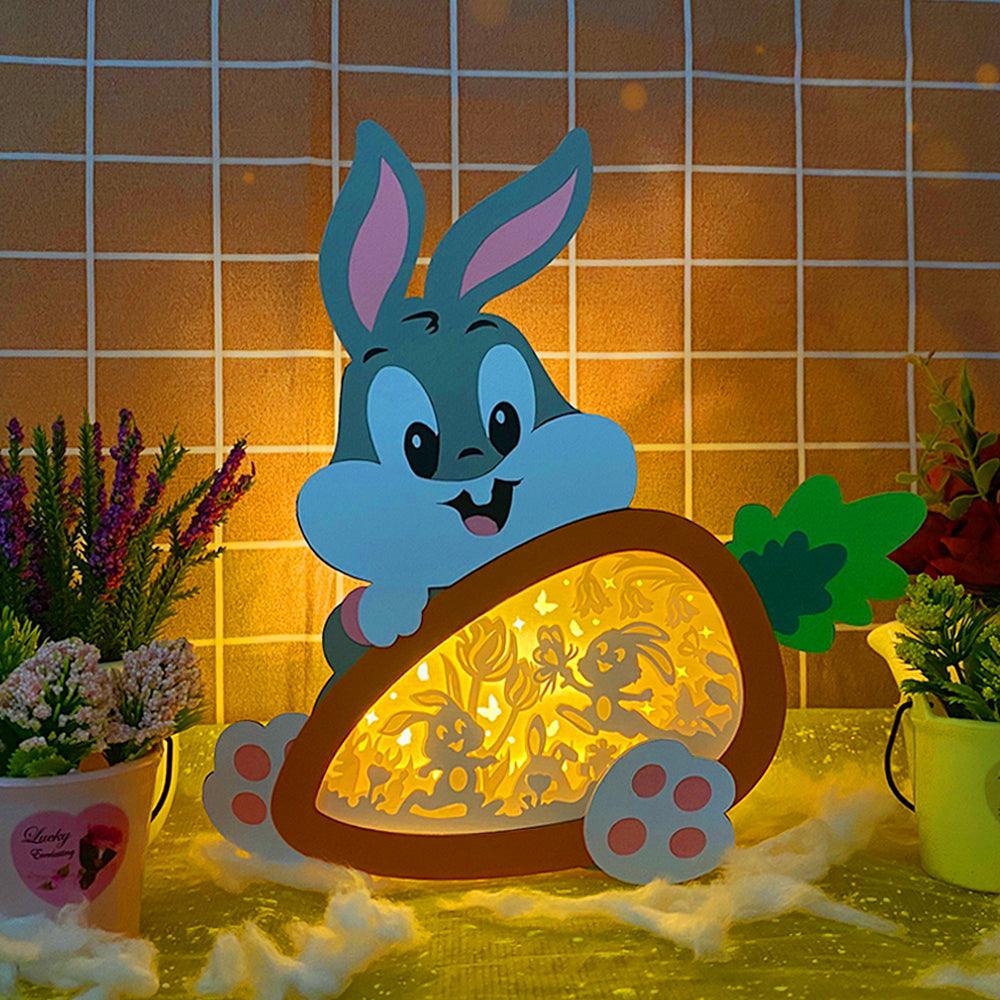 Bunny Easter  – 3D Carrot Box 3 File - Cricut File - VEKTOR KRAFT