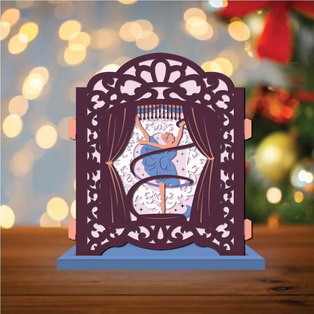 Ballet – 3D Pop-Up Card SVG File for Cricut & Silhouette