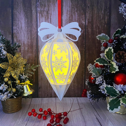 Snowflake - 3D Droplet 2 Lantern File - Cricut File - VEKTOR KRAFT