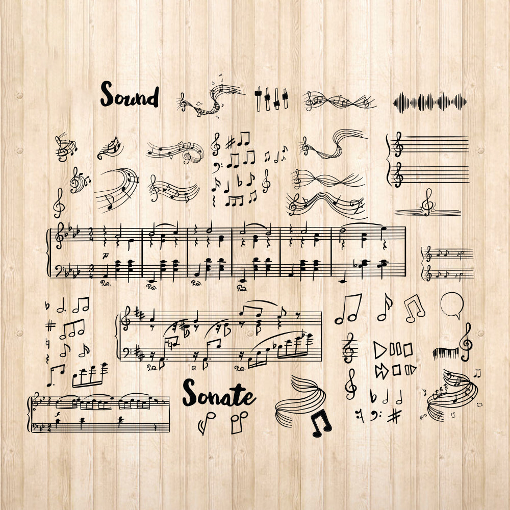 Music Shapes - Cricut File - VEKTOR KRAFT