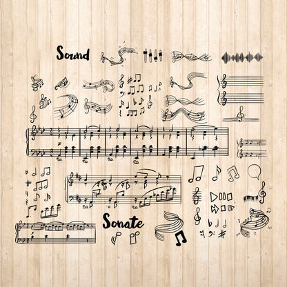 Music Shapes - Cricut File - VEKTOR KRAFT