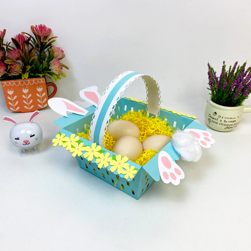 Easter Egg Basket – 3D Shadow Box SVG File for Cricut & Silhouette