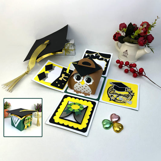Graduation 3 – 3D Surprise Box File - Cricut File - VEKTOR KRAFT