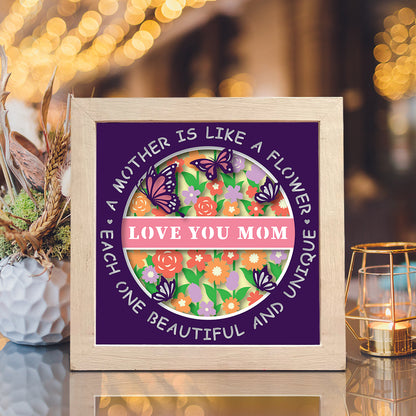 Love You Mom 3 – 3D Shadow Box SVG File for Cricut & Silhouette