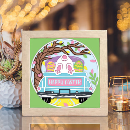 Easter Truck – 3D Shadow Box SVG File for Cricut & Silhouette