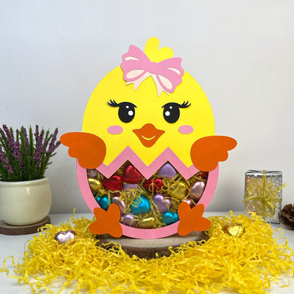 Easter Chick – 3D Box SVG File for Cricut & Silhouette