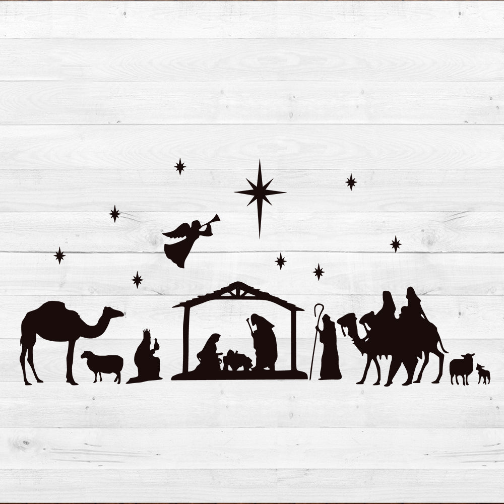 Nativity scene - Christmas Cricut File - VEKTOR KRAFT
