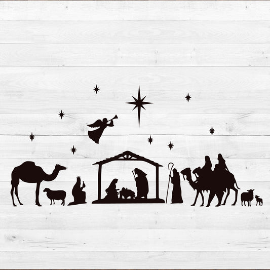 Nativity scene - Christmas Cricut File - VEKTOR KRAFT