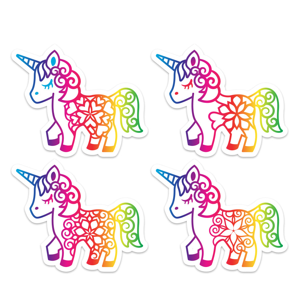 Spectrum Unicorn Stickers - Cricut File - VEKTOR KRAFT