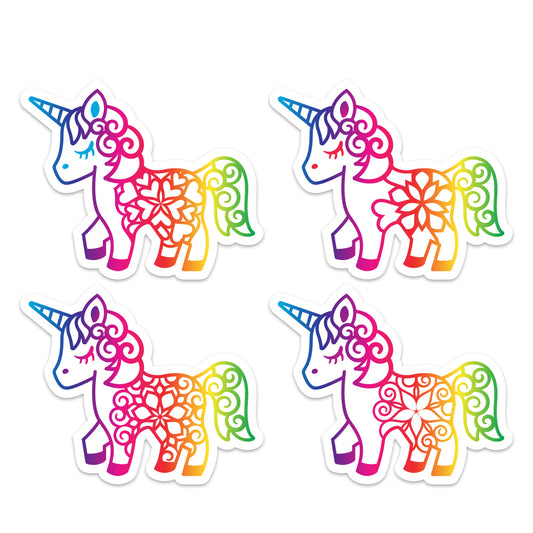 Spectrum Unicorn Stickers - Cricut File - VEKTOR KRAFT