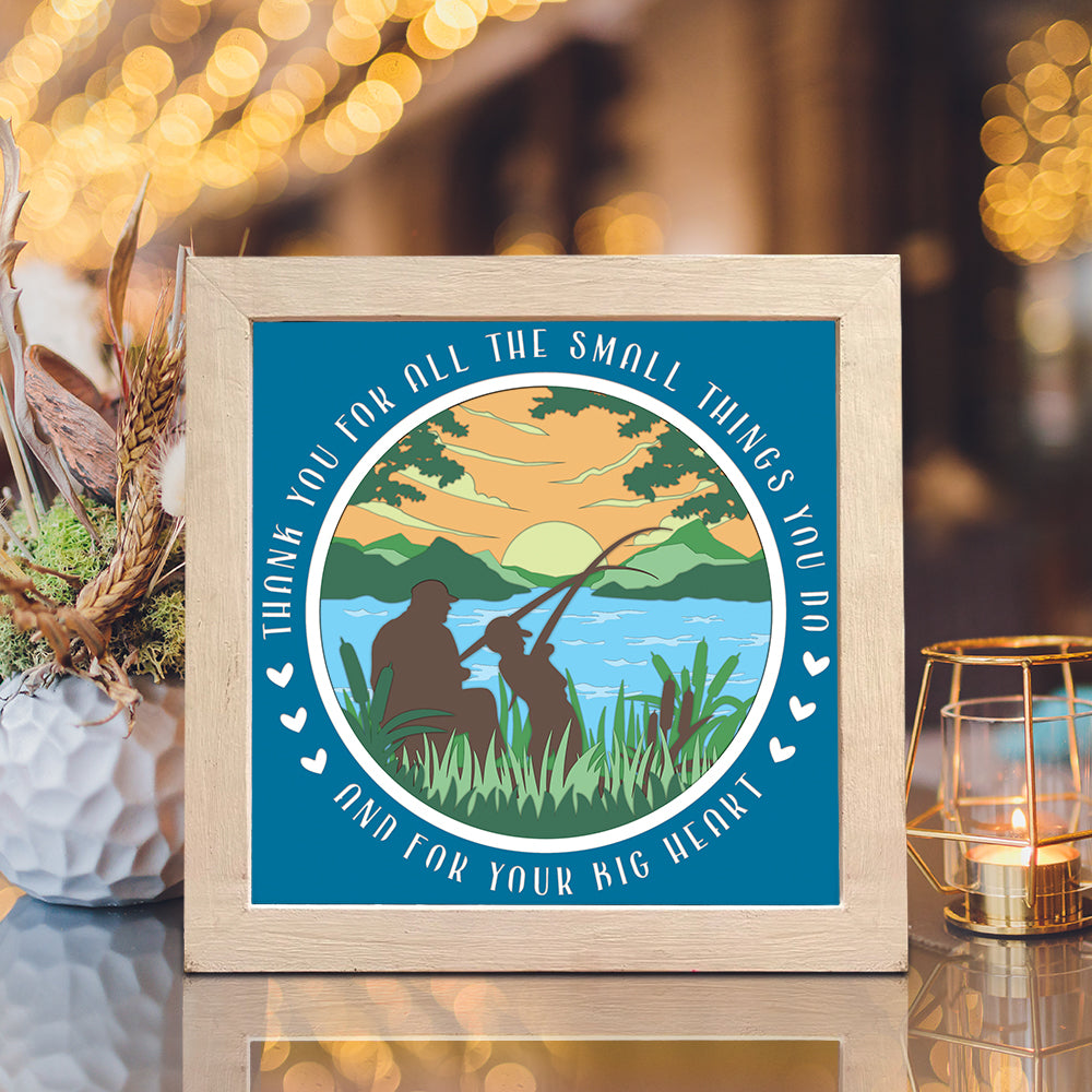 Happy Father's Day 8 – 3D Shadow Box SVG File for Cricut & Silhouette