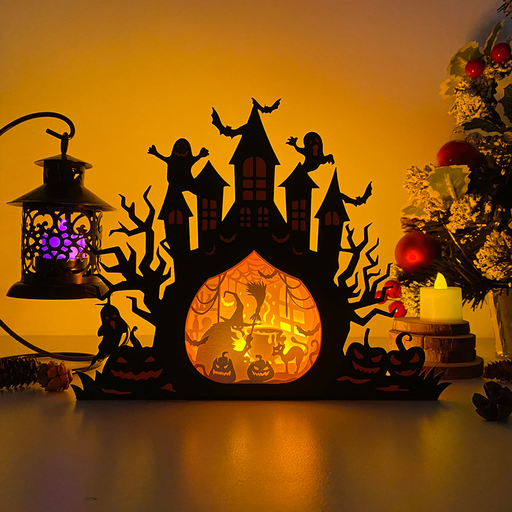 Witch – 3D Box SVG File for Cricut & Silhouette