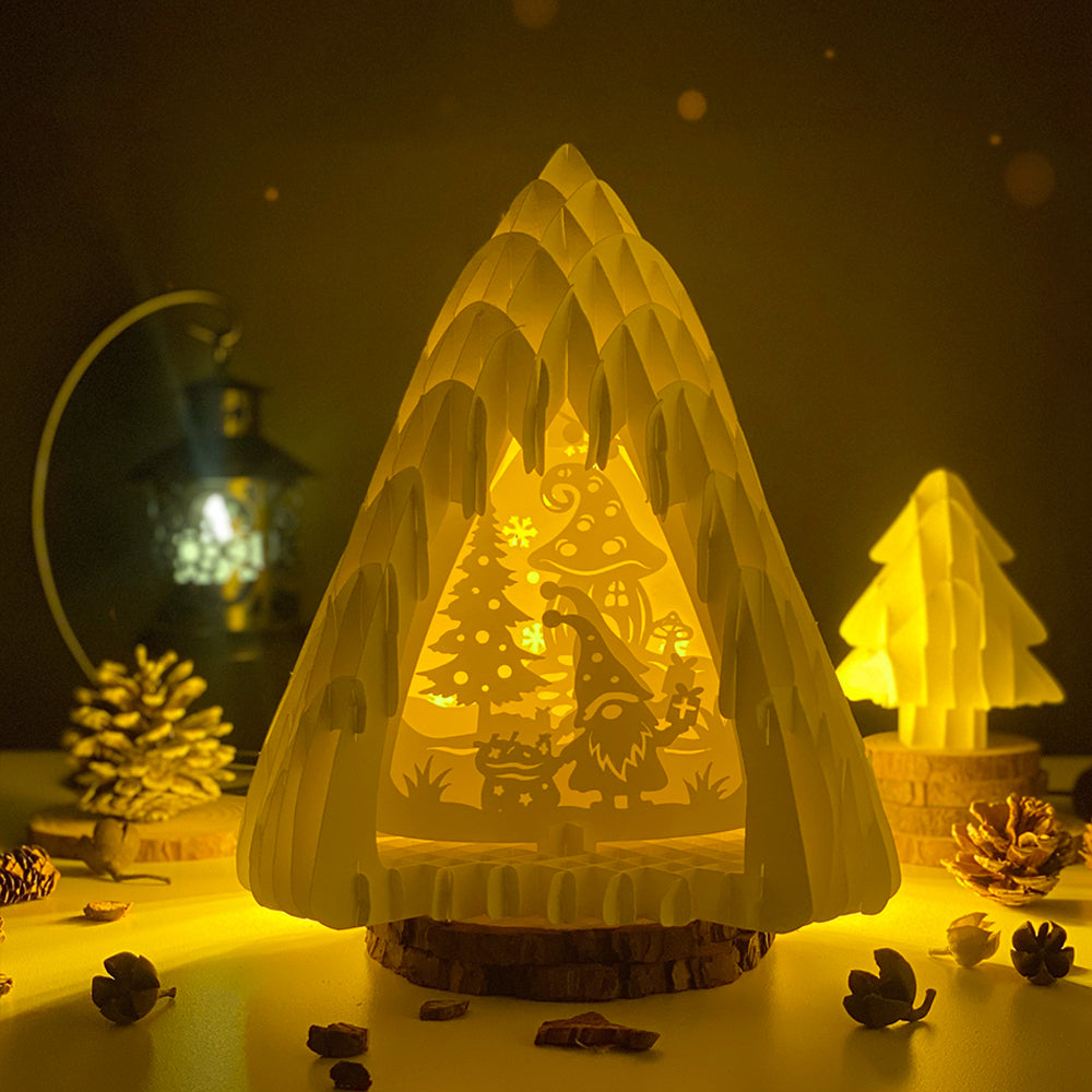 Christmas Gnome – 3D Pop-Up Card SVG File for Cricut & Silhouette