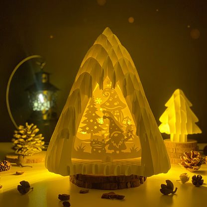 Christmas Gnome – 3D Pop-Up Card SVG File for Cricut & Silhouette