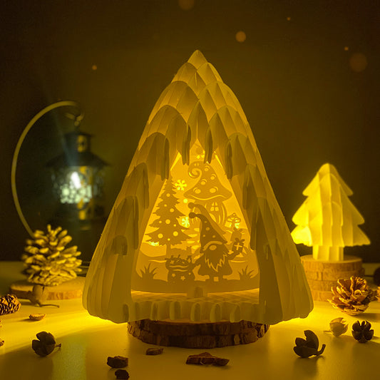 Christmas Gnome – 3D Pop-Up Card SVG File for Cricut & Silhouette