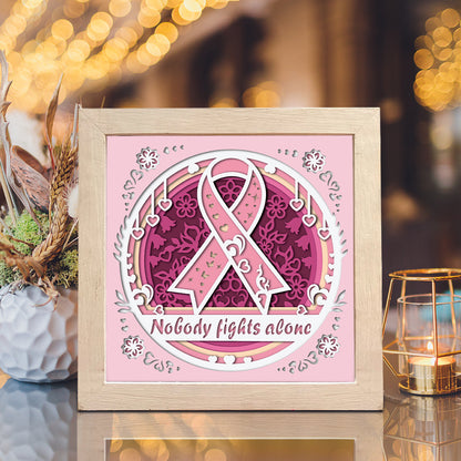 Cancer Awareness Ribbon – 3D Shadow Box SVG File for Cricut & Silhouette