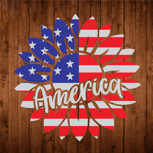 America Sunflower - Cricut File - VEKTOR KRAFT