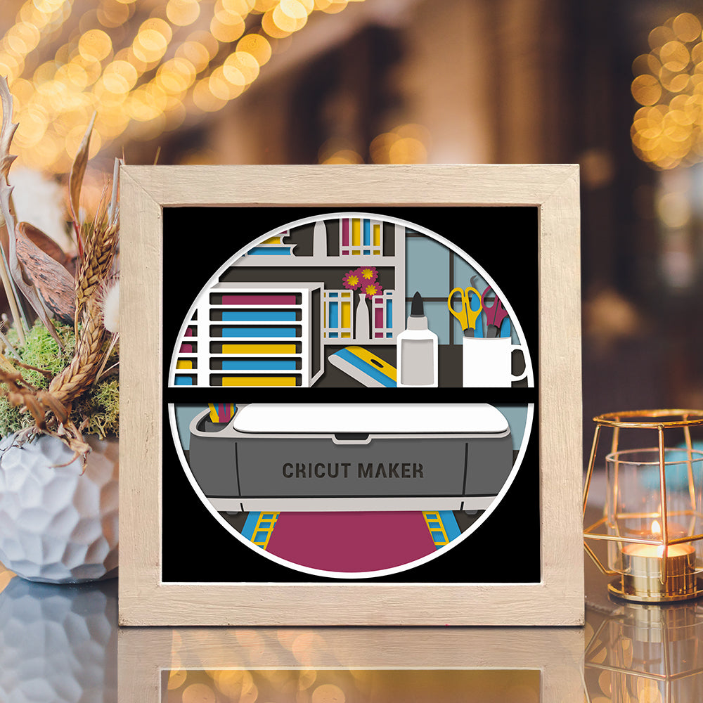 Create Crafter – 3D Shadow Box SVG File for Cricut & Silhouette