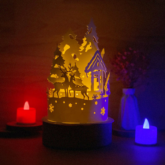Xmas 5 - 3D Dome Lantern File - Cricut File  - VEKTOR KRAFT