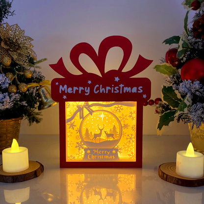 Christmas Deer – 3D Box SVG File for Cricut & Silhouette