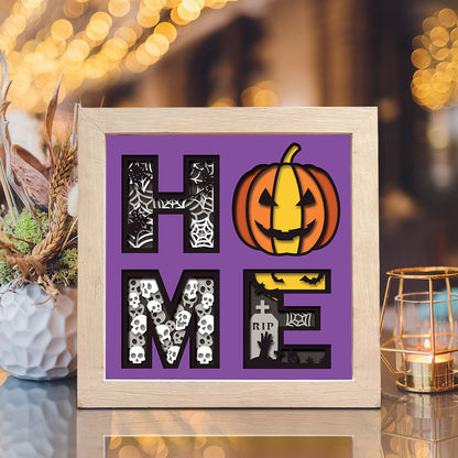 Halloween Home – 3D Shadow Box SVG File for Cricut & Silhouette